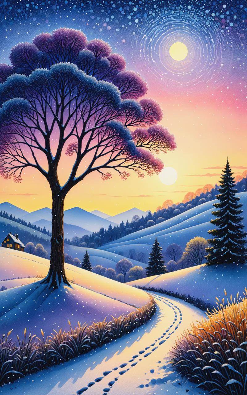 09538-2773212350-December twilight landscape, zendoodle+pointillism, naive drawing, @elen_polet, oil painting, graceful strokes, winter backgroun.png